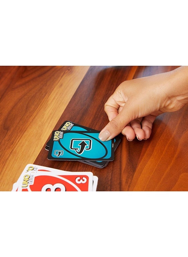 لعبة بطاقات Uno Family Fun + لعبة بطاقات UNO Flip Family، ألعاب بطاقة UNO العملاقة للأطفال والكبار وليلة العائلة، بطاقات كبيرة الحجم لعدد 2 إلى 10 لاعبين، لعبة بطاقات متعددة اللاعبين - Image 4