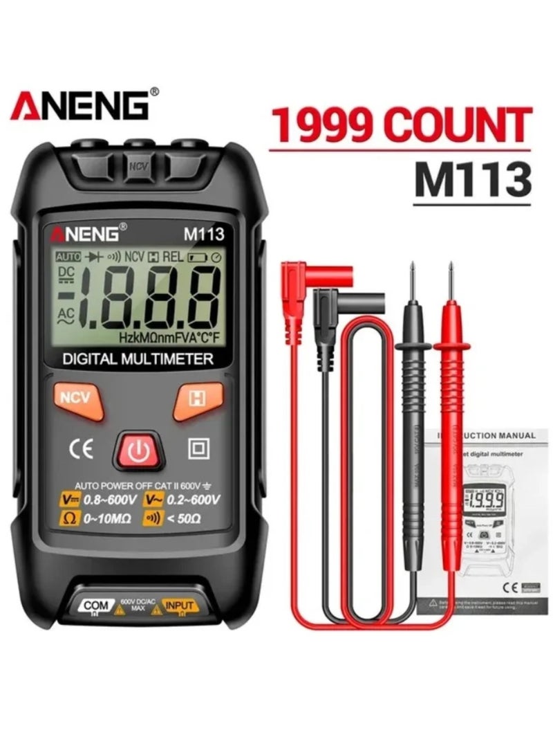 ANENG M113 Mini Digital Multimeter AC/DC Voltage Meter 1999 Counts Multimetro Ohm NCV Electricity Tools Measuring Instruments  - Image 1
