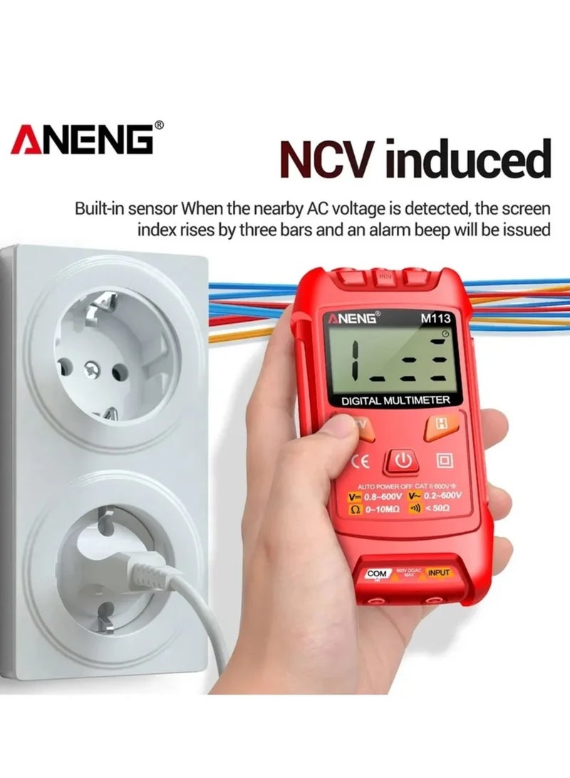 ANENG M113 Mini Digital Multimeter AC/DC Voltage Meter 1999 Counts Multimetro Ohm NCV Electricity Tools Measuring Instruments  - Image 3