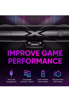 Generic Mobile Game Trigger Joystick PUBG Pulse Automatic High Frequency Click 4 Speed Mobile Game Controller for IOS/Android Support COD/PUBG/ROS and Many Other Games Elevate Your Gaming Experience  - Image 5