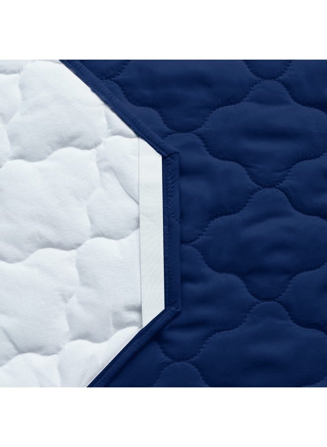 Biloban Cot Sheet for Standard Size Daycare/Pre-School Cot Kids Nap Mat Sheet 23" x 51", Children’s Naptime Cot Sheet Padded Cover, Breathable Nap Mat Cover for Boys and Girls, Navy - Image 5