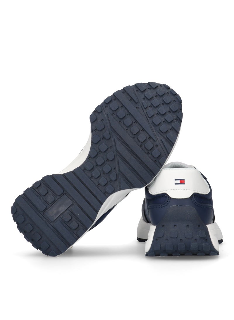 TOMMY HILFIGER - Kids Lace Up Low Top Sneakers - Image 1