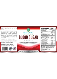 Best Earth Naturals Blood Sugar Formula Advanced Support with Cinnamon, Chromium, Banaba, Guggul, Gymnema, and More 60 Count  - Image 3