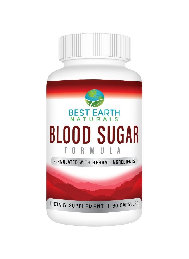 Best Earth Naturals - Blood Sugar Formula Advanced Support with Cinnamon, Chromium, Banaba, Guggul, Gymnema, and More 60 Count - Image 1