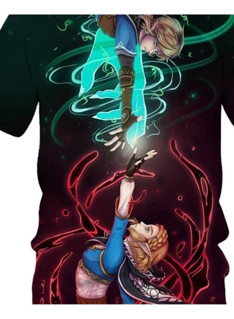 Game Zelda Breath of the Wild 3D digital printing personalized breathable children's T-shirt  - Image 2