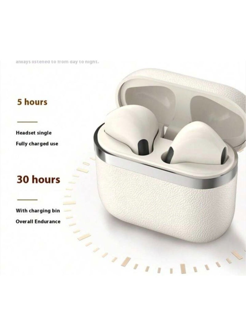 سماعات ايربودز للأذن لاسلكية بلوتوث - سماعه ايربود - سماعة هيدفون - سماعه هيدسيت - سماعة أذن ستيريو تي دبليو اس مع التحكم باللمس، حافظة بنك ، صوت ستيريو عالي الدقة، إلغاء الضوضاء، مقاومة للماء - وقت تشغيل طويل للألعاب - Image 3