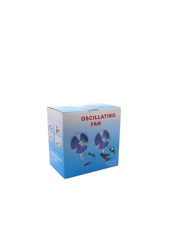 6-inch Black Fan With Clip And Operating Button. It Works On A 12-volt Car Lighter - Image 4