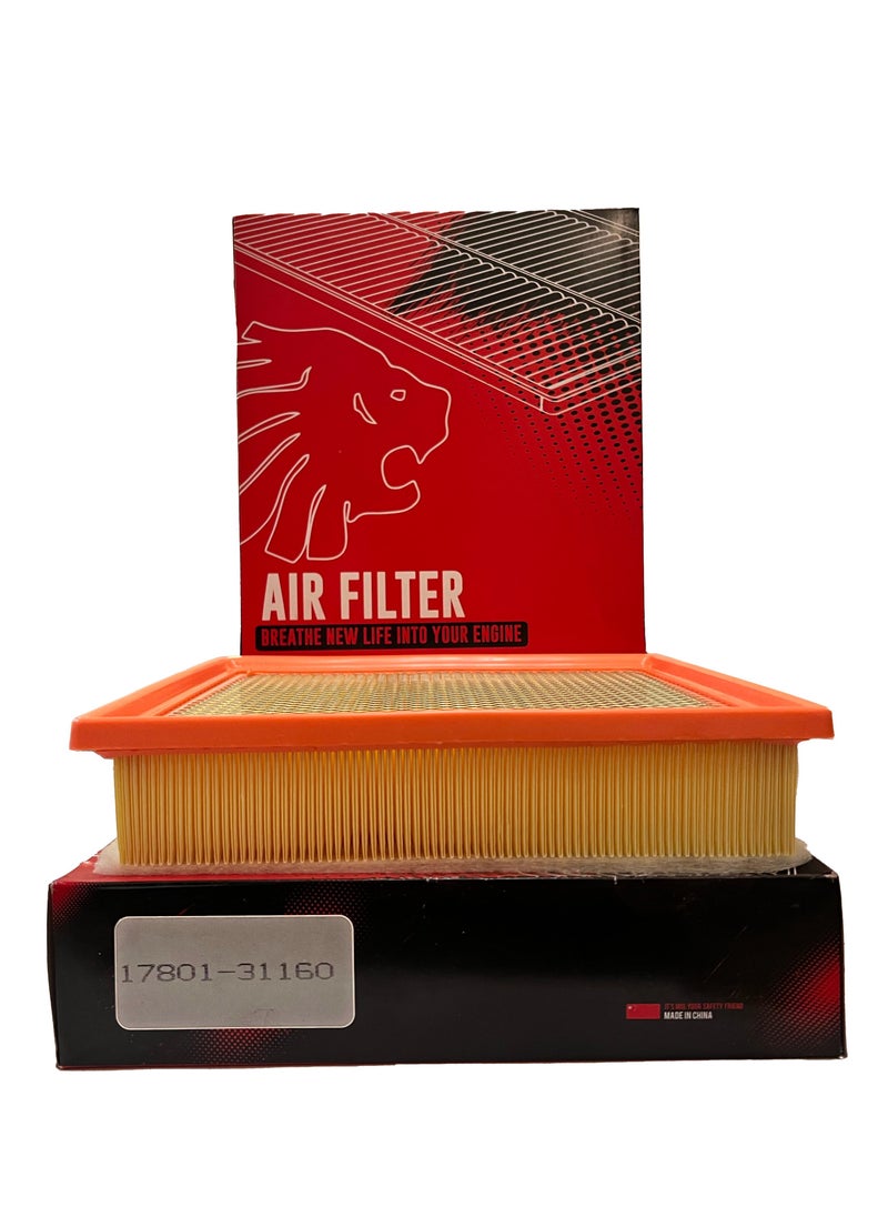 MIG YOUR SAFETY FRIEND 17801-31160 MIG AIR FILTER COMPATIBLE TO USE FOR Hiace3.5L 2019-2024 