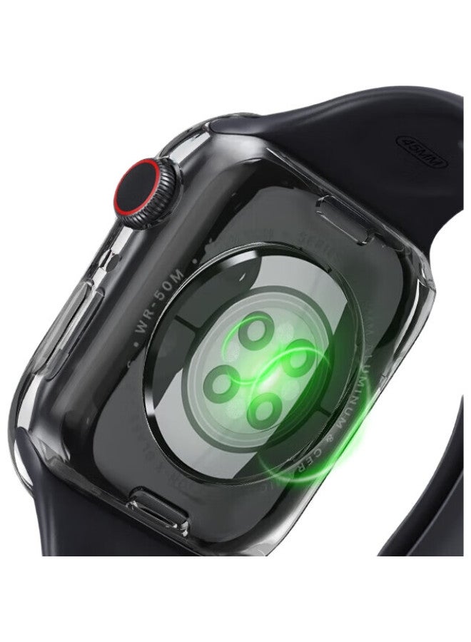 Wei Qiantu Weiqiantu Compatible With Apple Watch Protective Case, Suitable For Apple Iwatch S9/8, Ultra1/2 Hollow Soft Shell, Shockproof [Ultra/2-49Mm] Soft Case, Transparent Color - Image 3