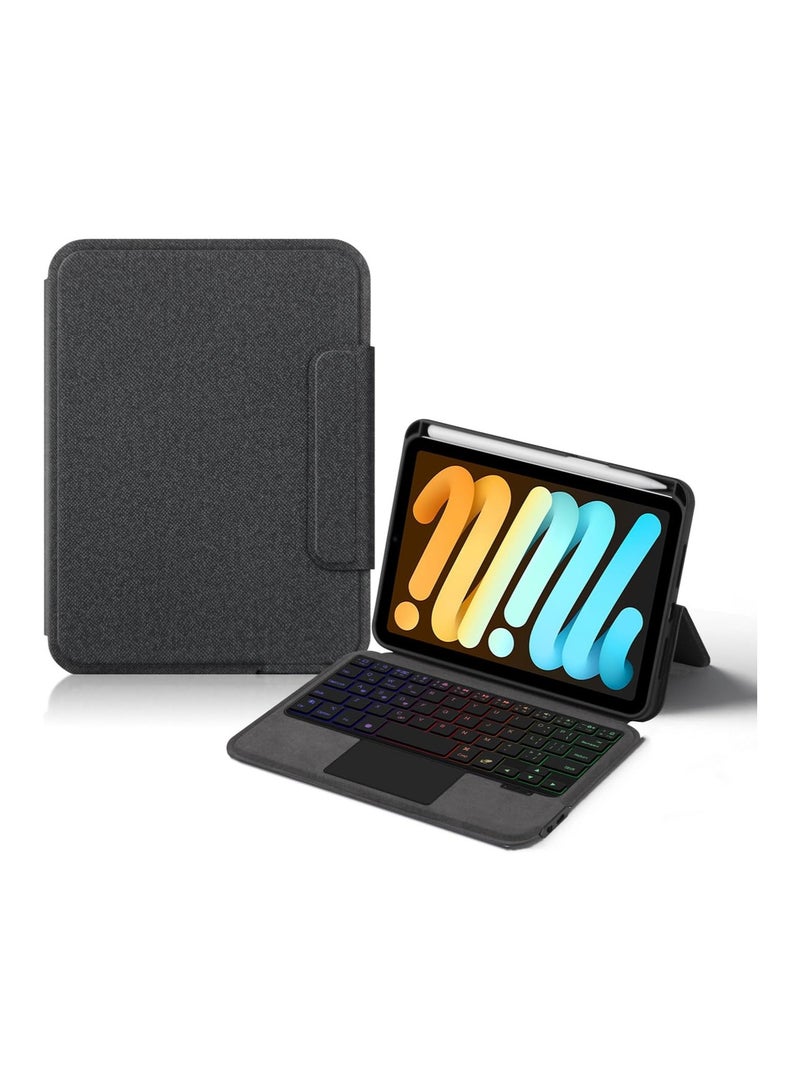 Integrated Touch Keyboard Case for iPad mini 7 A17 Pro, iPad mini 7th/6th Generation (2024/2021), and Magic Backlit Bluetooth Keyboard Case - Image 1