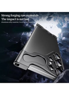 General Shaped metal case for Samsung galaxy s24 Ultra, aluminium metal corner cushion, frameless lens cover  - Image 5