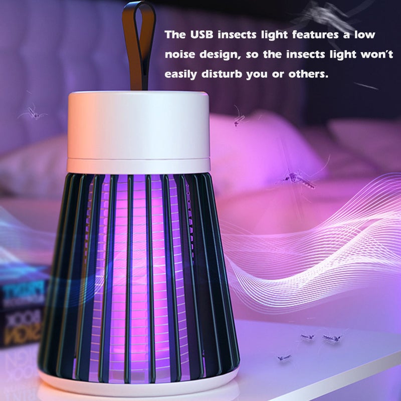 مصباح قتل البعوض بالـ LED و USB للاستخدام في الهواء الطلق، مصباح صدمة كهربائية للبعوض، مصيدة هادئة للبعوض، مصيدة للذبابة للاستخدام في الهواء الطلق - Image 2