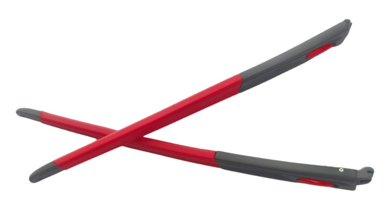 NicelyFit Temples Arms Legs Replacement for Oakley Crosslink Pitch OX8037 OX8041 OX8111 Glass Eyeglass Frame Matte Black - Red - Image 3