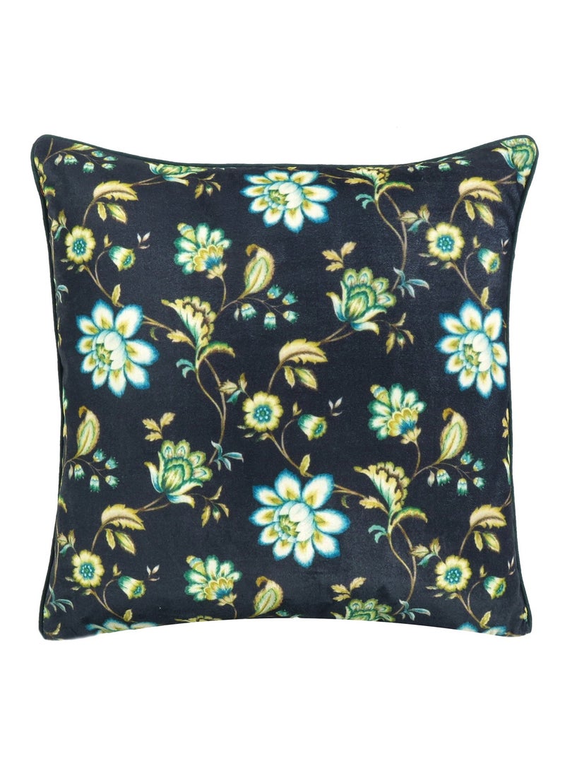 Riara Pack of 2 Square Velvet Multi Color Cushion Cover Modern Throw Pillow Case for Sofa Bedroom (24 x 24 Inches)  - Image 2