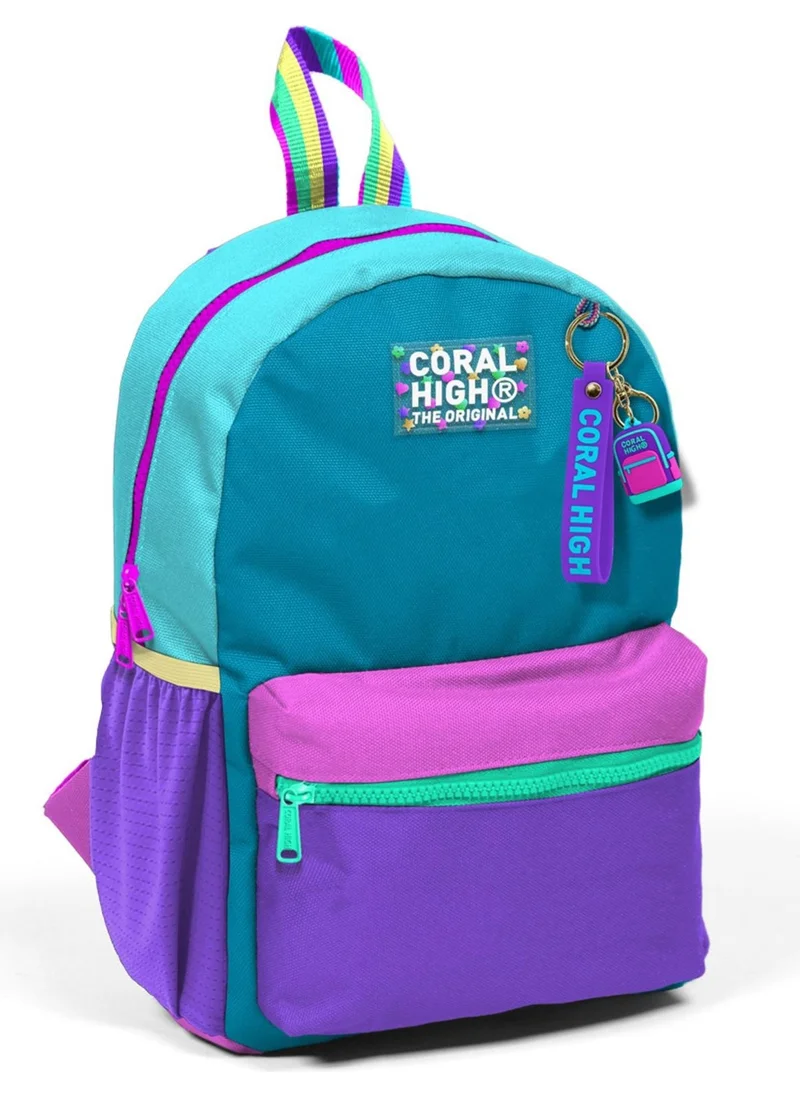 CORAL HIGH Mini Nest Backpack Pink Pastel Color Two Compartments 23559