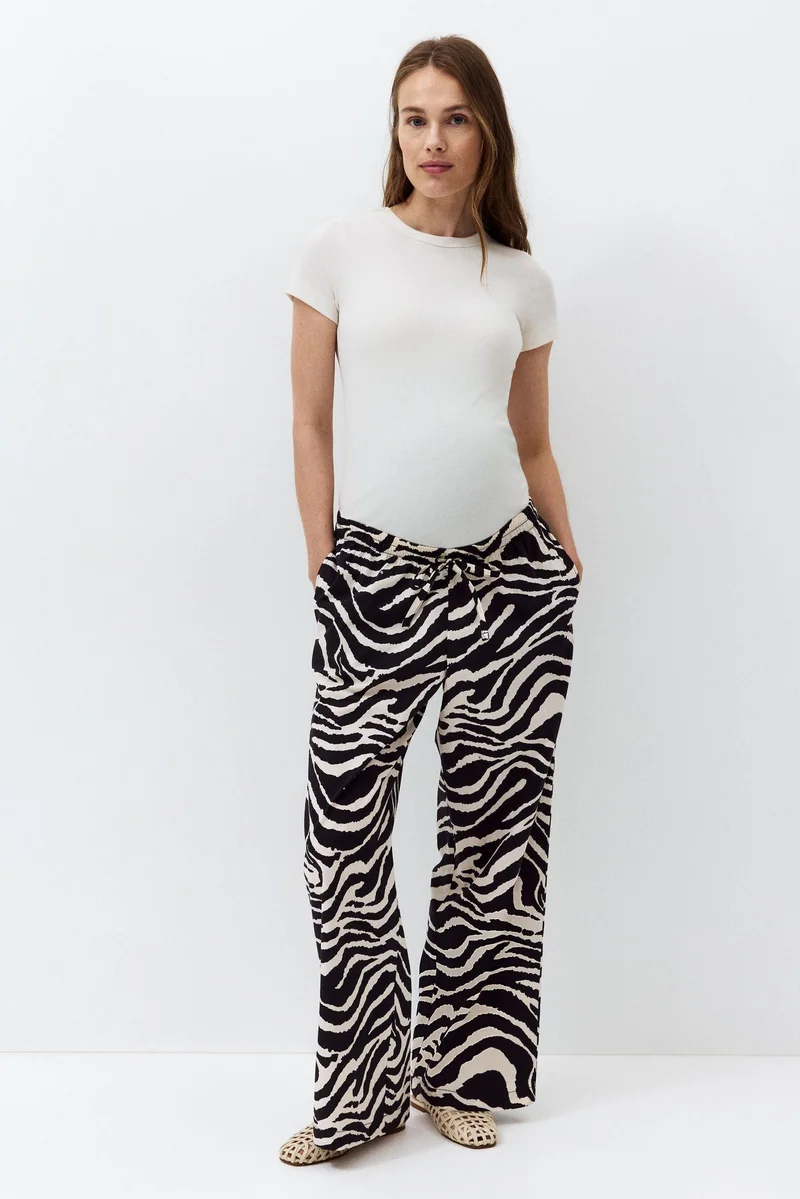 H&M MAMA Cotton drawstring trousers