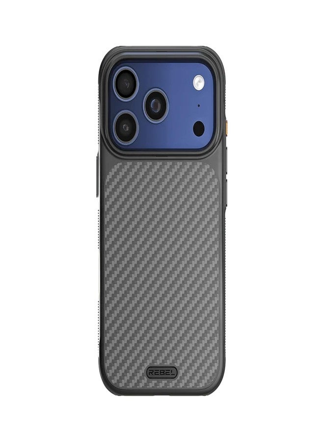 REBEL Case for iPhone 17 Pro [GEN7 Aramid Fiber] Strong MagSafe Compatible, Grippy Sides, Shockproof Corners, Metal Lens + Buttons, Upgraded Protective Design, 6.3 Inch Phone 2025 (Black) - Image 5