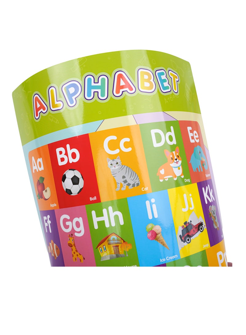 Kids' Early Education Cartoon Adornment ，English Learning Wall Charts Wall Posters for Preschoolers Toddlers Kindergarteners Enlightenment and Cognition Painting - Image 2