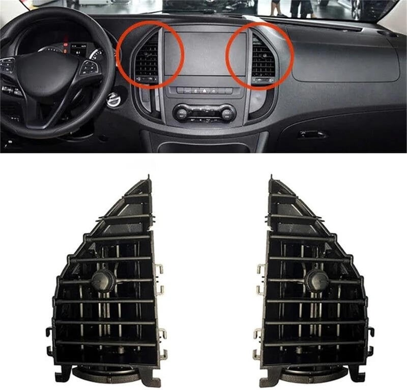 QASULER Dashboard Center A/C Grille Vent for Vito V260 W447 W448 - Image 3