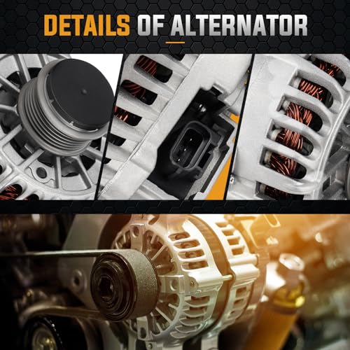 ILONPA Alternator Replacement 135Amp Compatible with 2003 2004 Ford Expedition 4.6 5.4L, 2003 2004 Lincoln Navigator 5.4L Replace AFD0128, 3L74-10300-AA, 400-14111 - Image 4