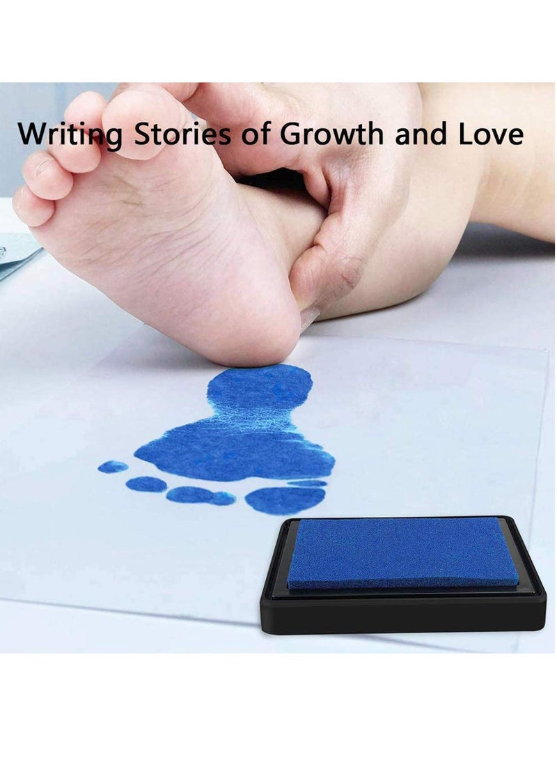 Baby Footprint Kit - Easy Clean Safe Black Ink Pad Hand Print with Lifetime inkpad Guarantee