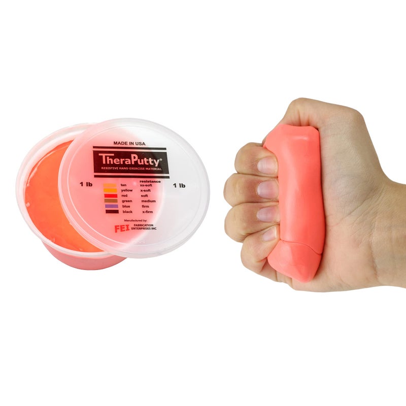 CanDo TheraPutty Standard Hand Exercise Putty For Rehabilitation, Exercises, Hand Therapy, Occupational Therapy, Hand Strengthening, Improve Motor Skills, Stress Relief - Image 1