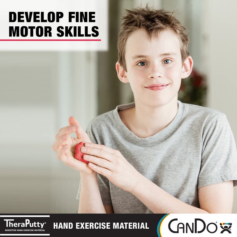 CanDo TheraPutty Standard Hand Exercise Putty For Rehabilitation, Exercises, Hand Therapy, Occupational Therapy, Hand Strengthening, Improve Motor Skills, Stress Relief - Image 4