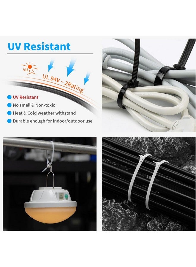 Hian 8-Inch White Cable Ties, 3.6mm Width, Nylon Zip Ties for Home, Office, and Outdoor Use - Strong, Durable, and Versatile Cable Organizers (Pack of 100) - Image 4