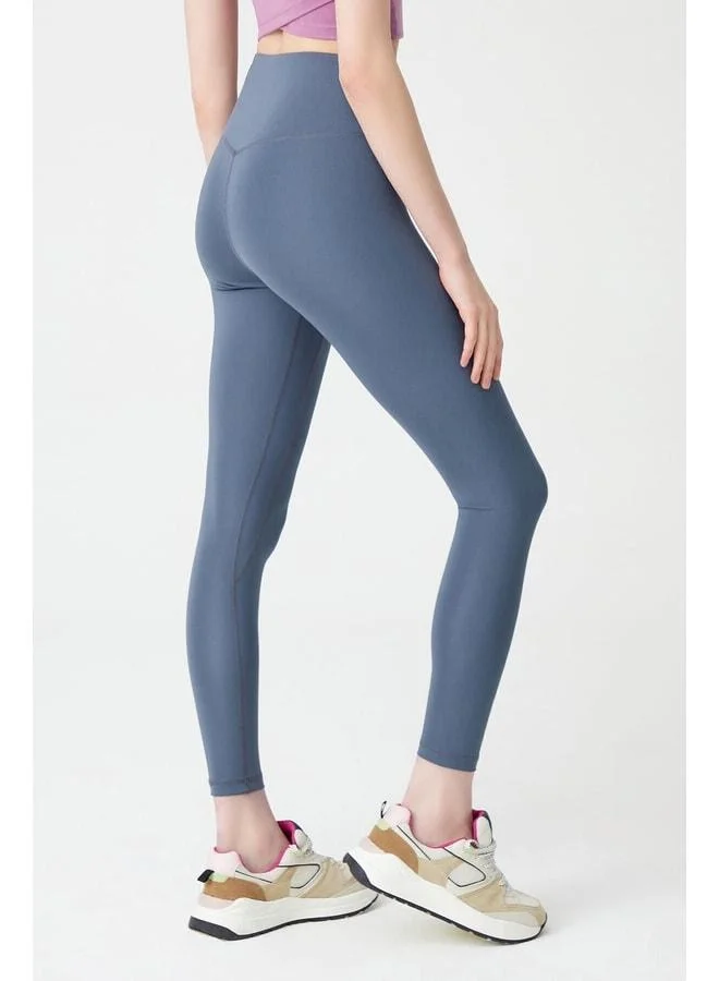 Los Ojos Charcoal High-Waist Winter Fleece-Lined Sport Leggings
