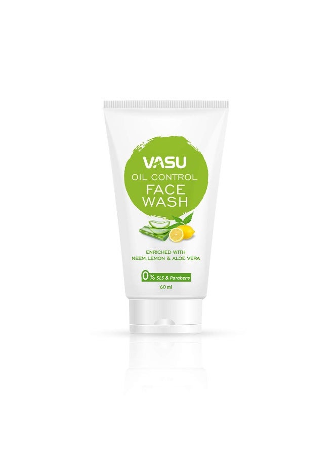 Vasu Herbal Facewash for Oily Skin - Makes Skin Smooth, Fresh & Glowing, Helps Clear and Prevent Pimples (Pack of 4) - Image 2