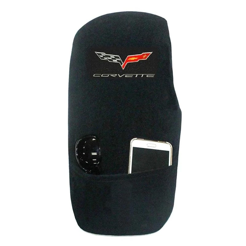 SR1 Performance C6 Center Console Cover with Embroidered Emblem for 20052013 C6 Z06 ZR1 Grand Sport Corvette