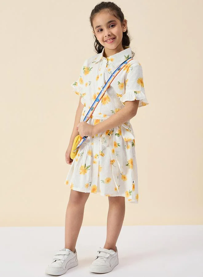 ستايلو بج Stylo Bug Flower Print Dobby Shirt Dress