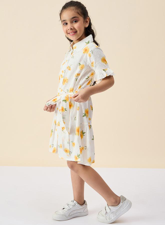 ستايلو بج فستان قميص ستايلو بطبعة زهور دوبي - Image 3