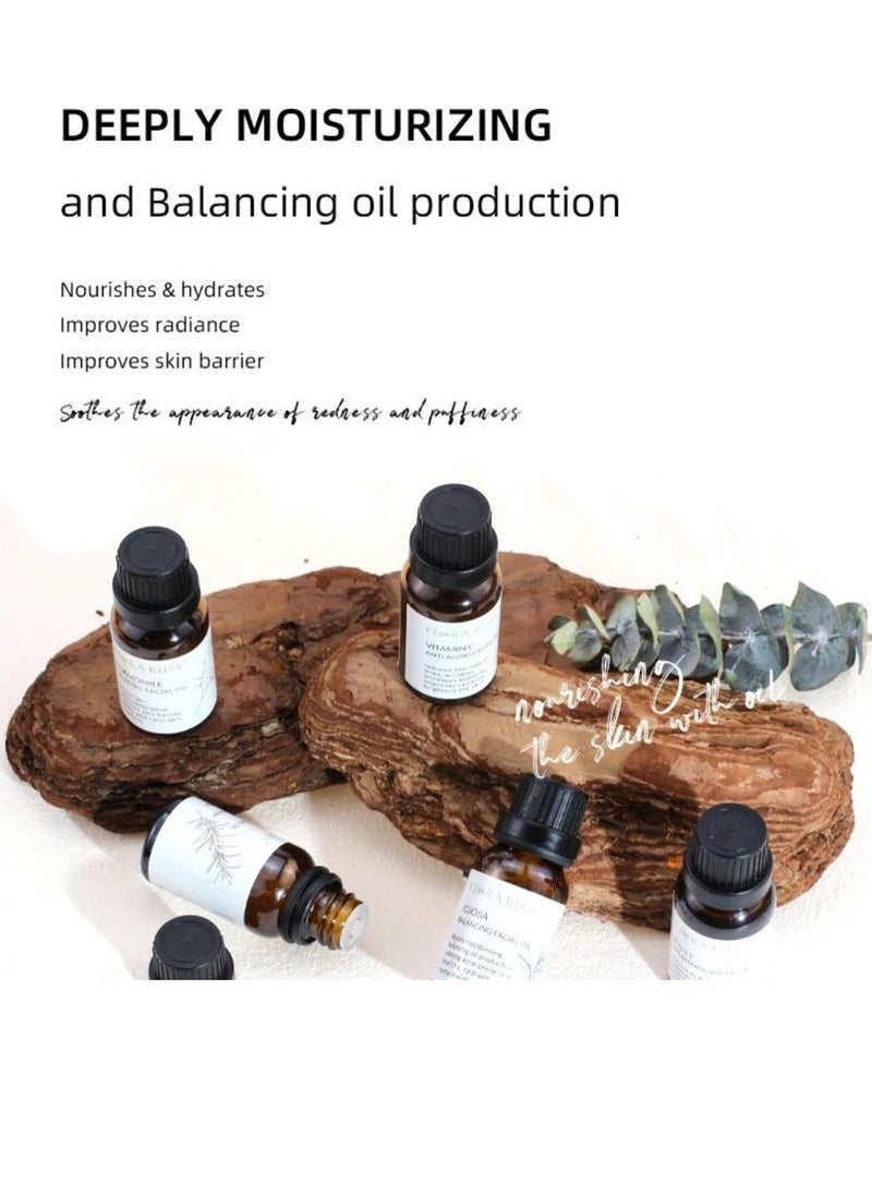 FLORA RUBY - Rose Nourishing Facial Oil Nourishes and Hydrates Leaves Skin Clear Radiant and Glowing Natural Organic Rose Essential Oil for Face and Skin Moisturizing Nourishing Hydrating 15ml - Image 1