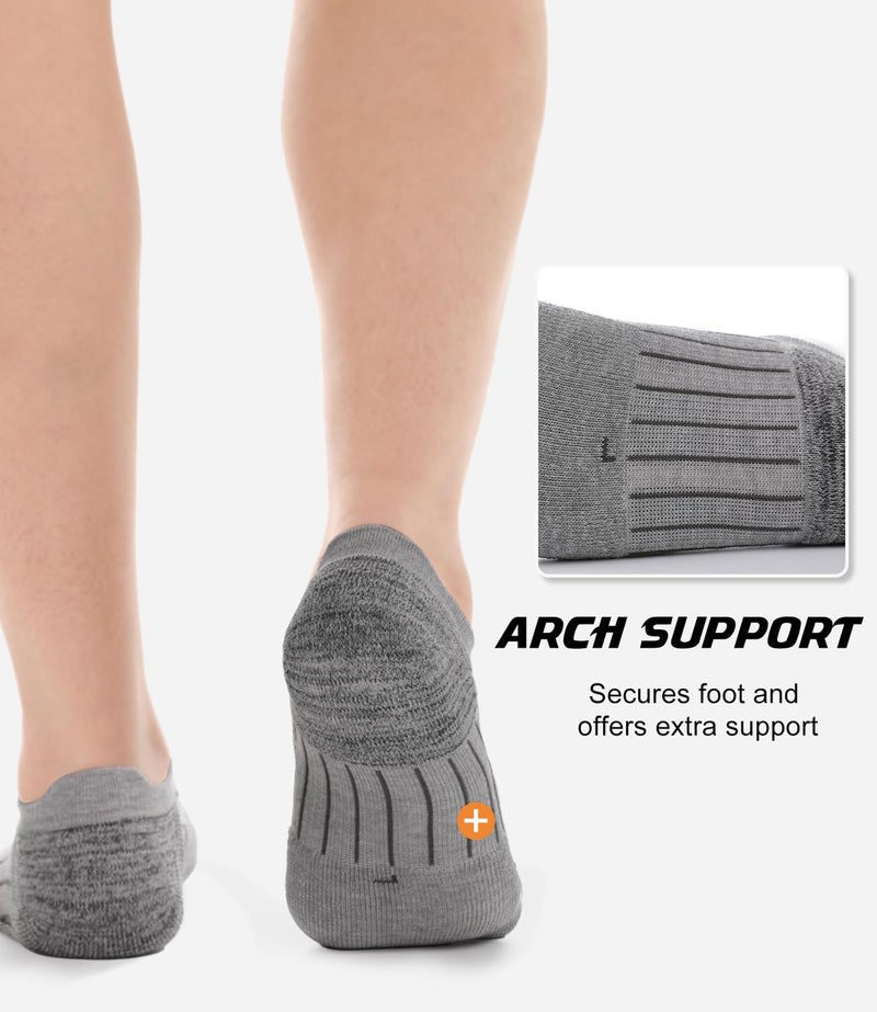 BAMBOO COOL No Show Socks Men Low Cut Ankle Short Socks for Men Casual Athletic Socks with Non Slip Grip - Image 4