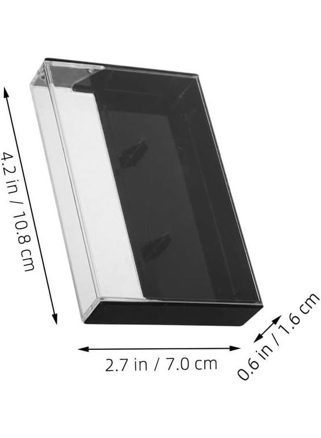 12pcs Clear Plastic Cassette Tape Storage Cases Vintage Blank Recording Holder Display Organizer Box - Image 3