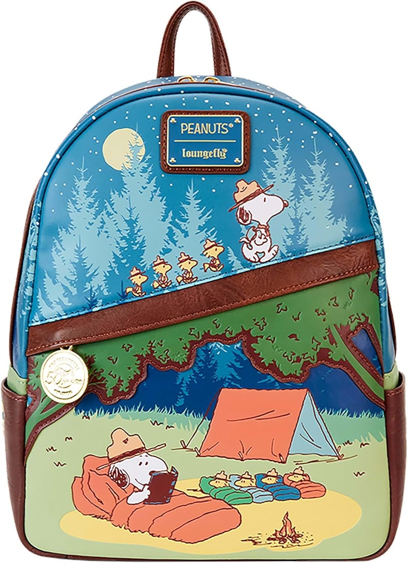 Loungefly Peanuts Beagle Scouts 50TH Anniversary Mini Backpack - Image 1