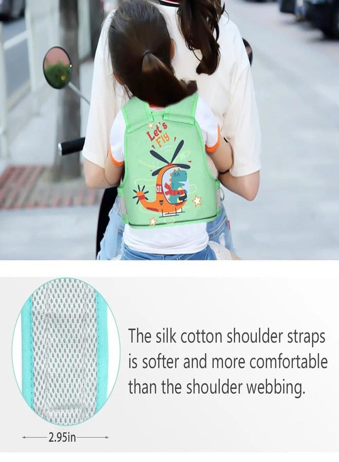NEW COMERS® Kids Safety Belt for Two Wheeler, Portable Seat Belt for Bike/Motorcycle/Scooty/Scooter Adventures Ride Harness, Adjustable Safety Harness Strap Belt for Baby Boys Girls (2-12Years)-454 - Image 2