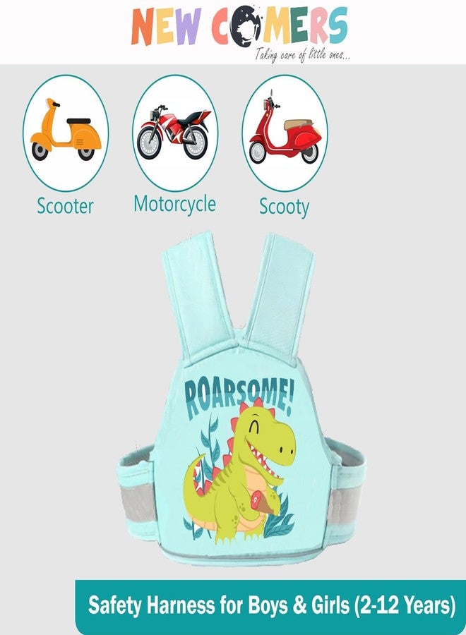 NEW COMERS® Kids Safety Belt for Two Wheeler, Portable Seat Belt for Bike/Motorcycle/Scooty/Scooter Adventures Ride Harness, Adjustable Safety Harness Strap Belt for Baby Boys Girls (2-12Years)-454 - Image 4