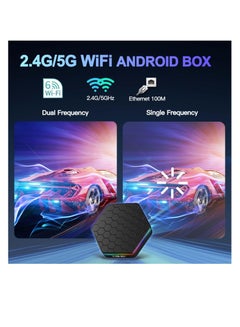 Excefore TV Box for Android X88 PRO, 12.0 4GB RAM 32GB ROM T95Z Plus H618 2.4GHz/5.8GHz, with 6K Wi-Fi 6 TV Box, 3D HDR10+ Bluetooth 5.0 Android TV Box, Smart TV Box with Mini Wireless Backlit Keyboard  - Image 2