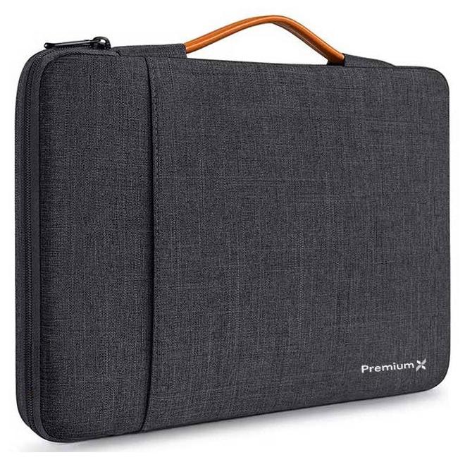PremiumX Protective Laptop Sleeve Bag Compatible with MacBook Air/Pro, 13-13.3 inch Notebook, Compatible with MacBook Pro 14 inch M3 M2 M1 Chip Pro Max 2023-2021. with Front Pockets , Black - Image 1