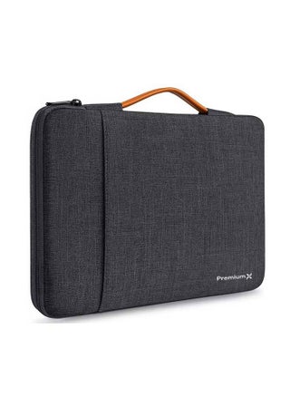 PremiumX Protective Laptop Sleeve Bag Compatible with MacBook Air/Pro, 13-13.3 inch Notebook, Compatible with MacBook Pro 14 inch M3 M2 M1 Chip Pro Max 2023-2021. with Front Pockets , Black