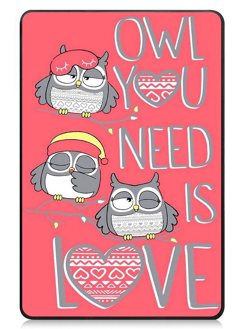 Theodor Protective Flip Case For Xiaomi Redmi Pad SE With Trifold Stand Auto Wake Sleep Shockproof Cover owl you need is love - Image 1
