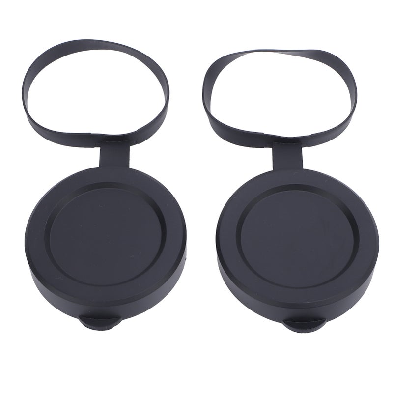 Objective Lens Caps 61-64mm Flexible Rubber Snug Fit Cover - All Weather Safety Telescope Lens Cover for Binoculars, Monoculars and Outdoor Gear Storage Transport - Image 1