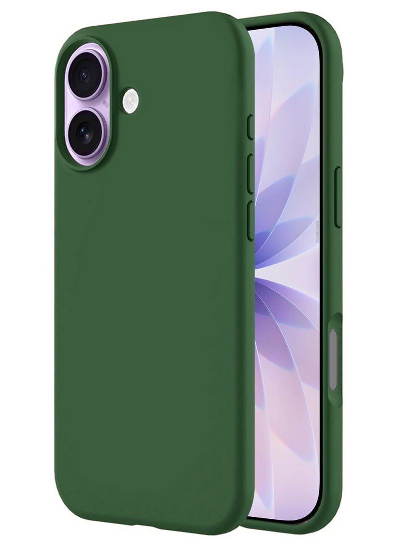 CATANES 3 Packs Silicone Protective Phone Case for iPhone 17 - Soft Anti-Scratch Microfiber Lining Ultra Slim Drop Protection Phone Cover with Two 3D Screen Protectors - Green - Image 4