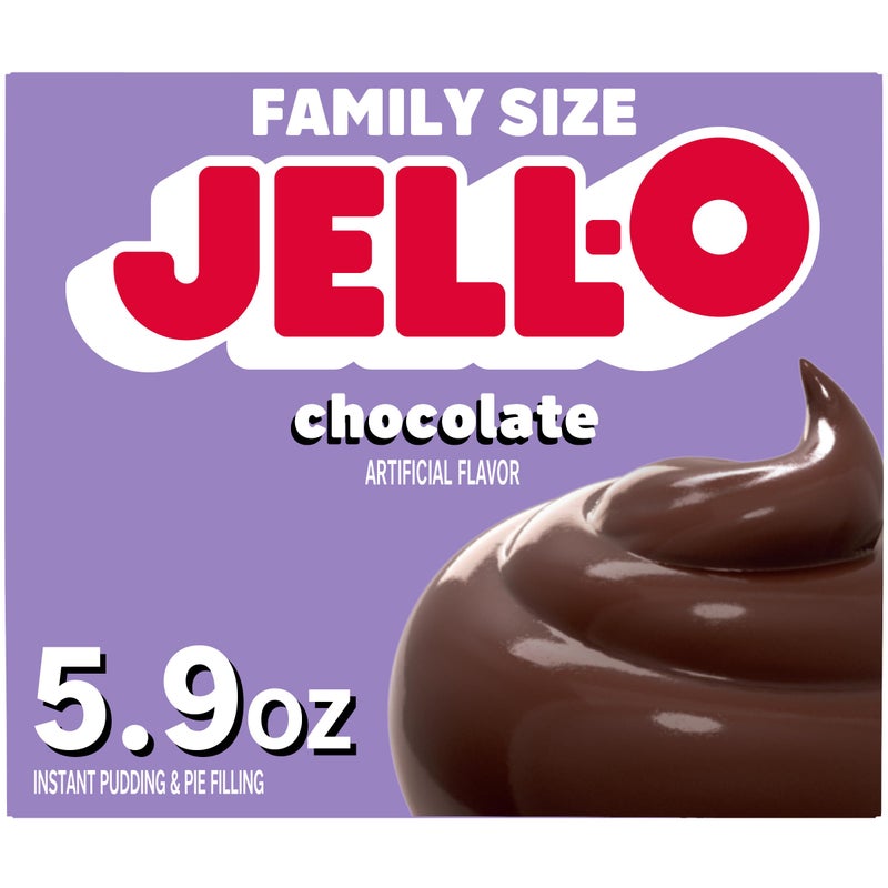 Jell-O Chocolate Instant Pudding & Pie Filling Mix, 5.9 oz Box, As Seen on TikTok - Image 1