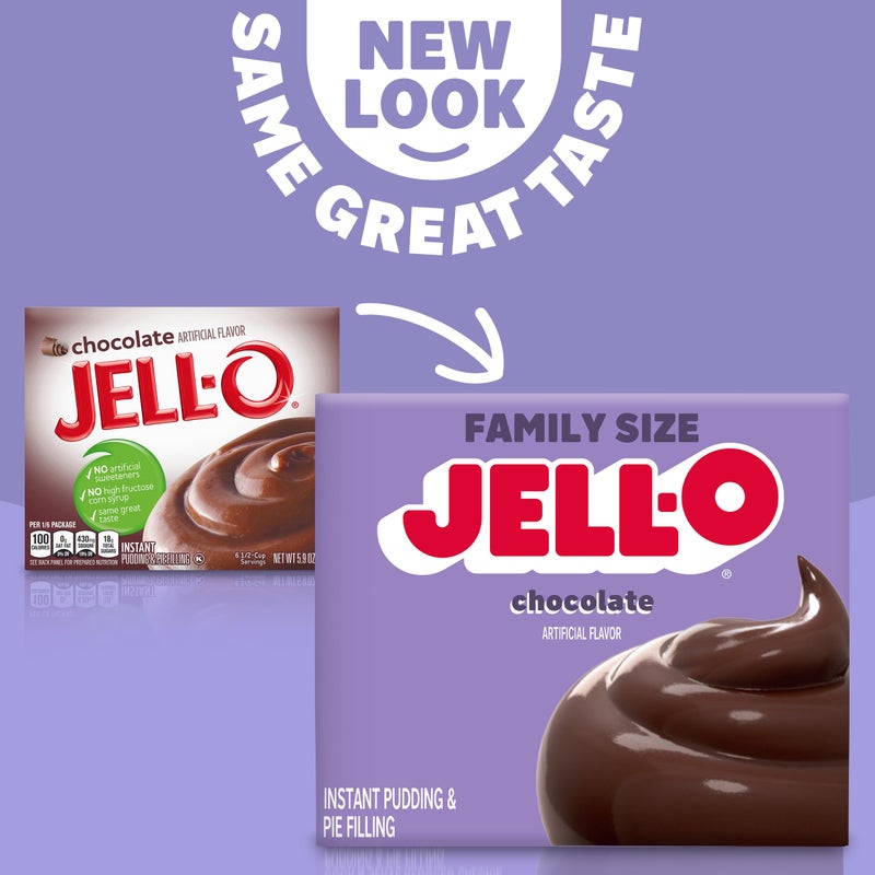 Jell-O Chocolate Instant Pudding & Pie Filling Mix, 5.9 oz Box, As Seen on TikTok - Image 4
