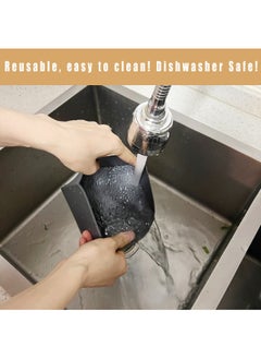 KASTWAVE KASTWAVE Slow Cooker Divider Liner fit 6QT, Reusable and Leakproof Silicone Divider, Dishwasher Safe Cooking Liner for 6 Quart Pot, Grey  - Image 4