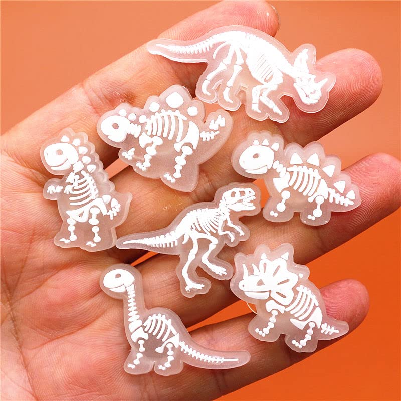 pequano 14PCS luminous Dinosaur Charms Decoration for Shoe,charms for boys Decoration for Shoe,Bag,Bracelets Dinosaurs Themed Party Favor - Image 5