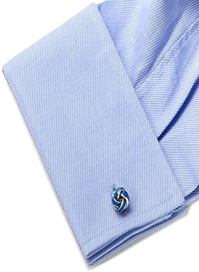 TRIPIN Cufflinks For Men Knot Design Cufflinks In A Gift Box (Blue) - Image 3